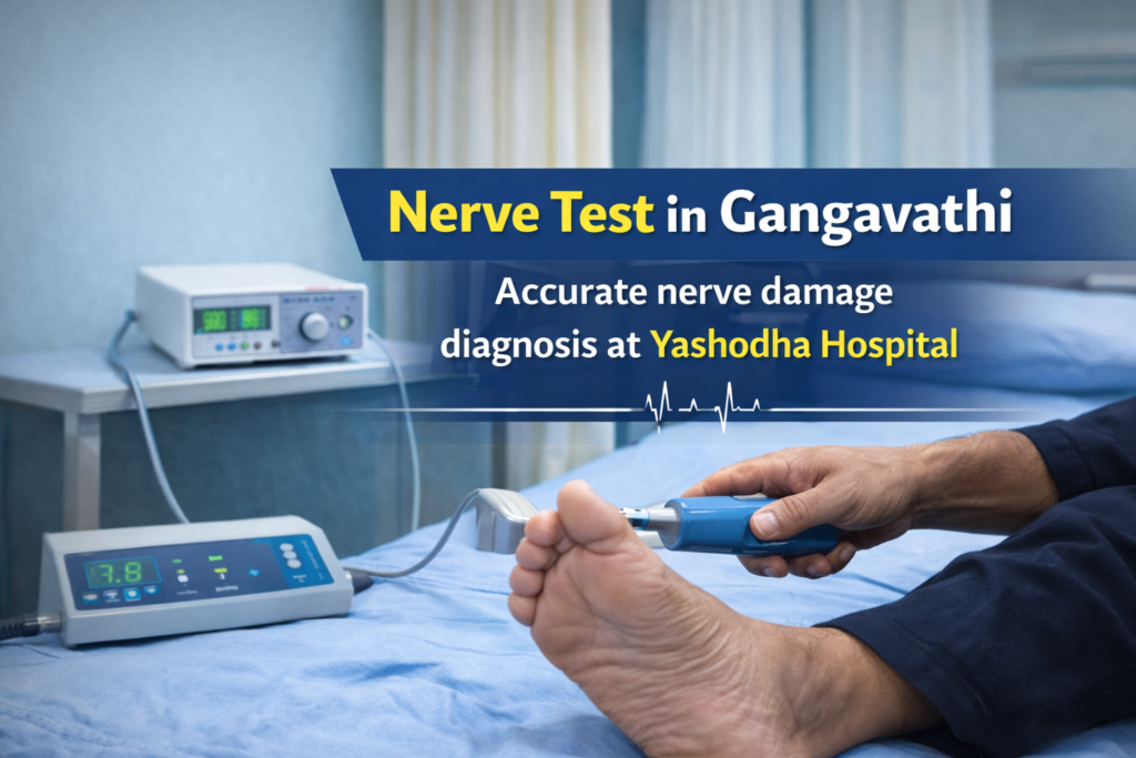 Nerve Test in Gangavathi using biothesiometer for accurate nerve damage diagnosis at Yashodha Hospital
